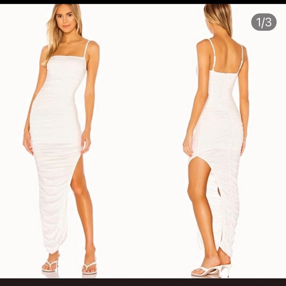 Super down white dress